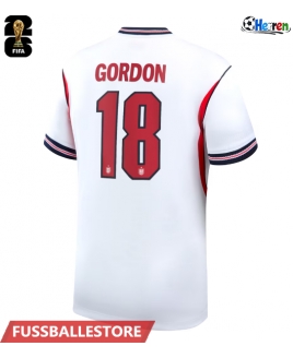 Günstige England Anthony Gordon #18 Heimtrikot WM 2026 Kurzarm